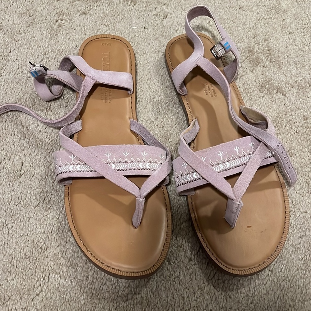 Toms Light Purple Sandals - Picture 2 of 5